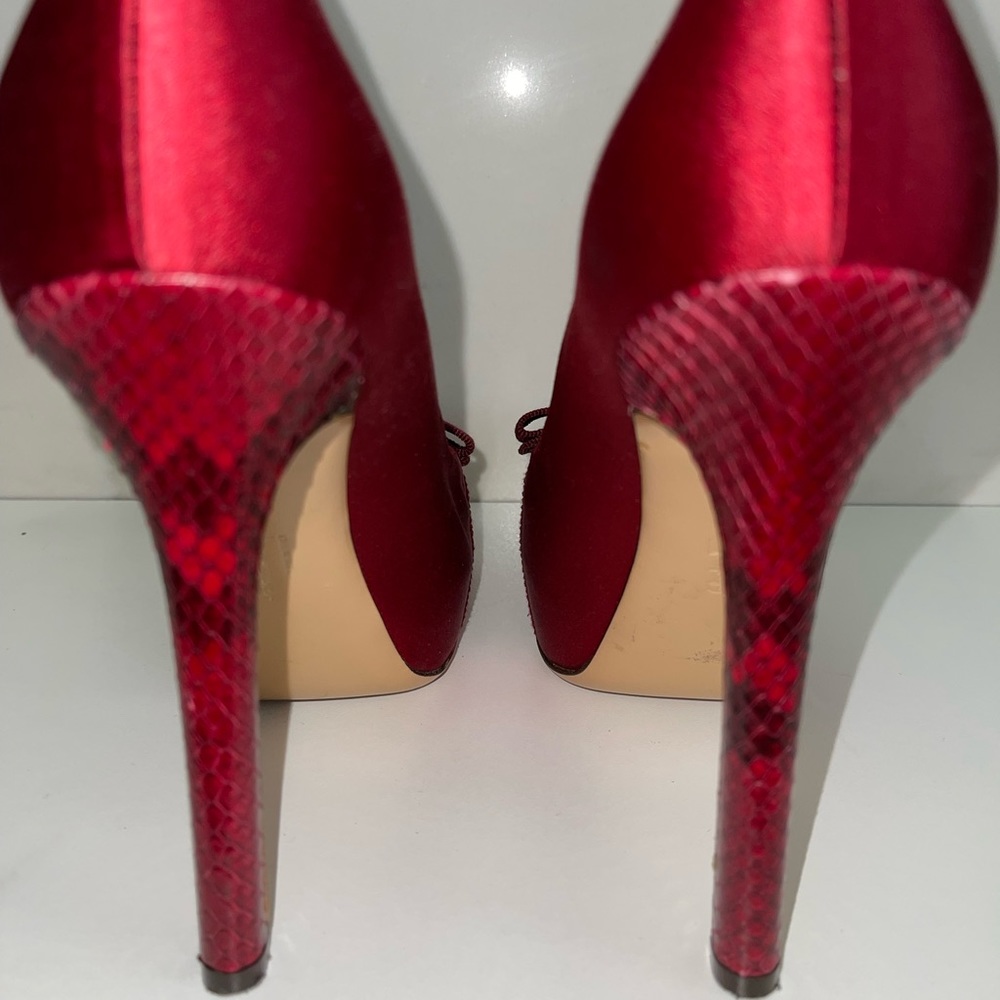 Ferragamo Red Python Heels - image 5